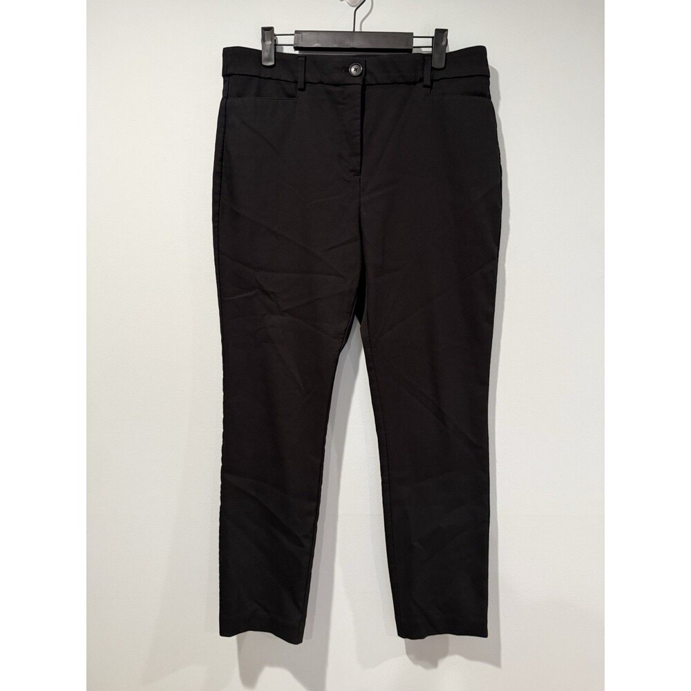 Loft 'The Sutton Skinny' Pants Womens 34** Black Work Career Office Business
